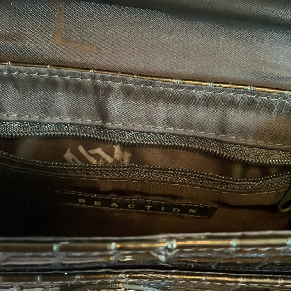 Kenneth Cole Crocodile Shoulder Small Mini Handbag - Picture 5 of 7